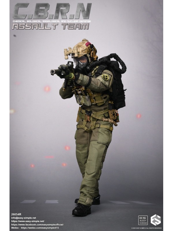 (PRE-ORDER)  Easy&Simple ES 26054R CBRN Assault Team(Pre-order HKD$ 1168 )
