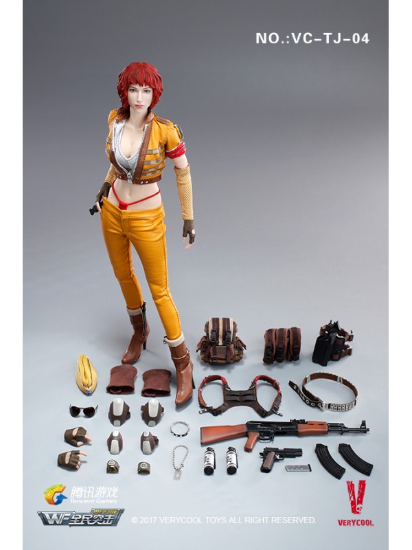 (In-stock)VERYCOOL VC-TJ-04 1/6 Wefire Of Tencent Game Fourth Bomb:Female Mercenary—Heart King(In-stock$888HKD)
