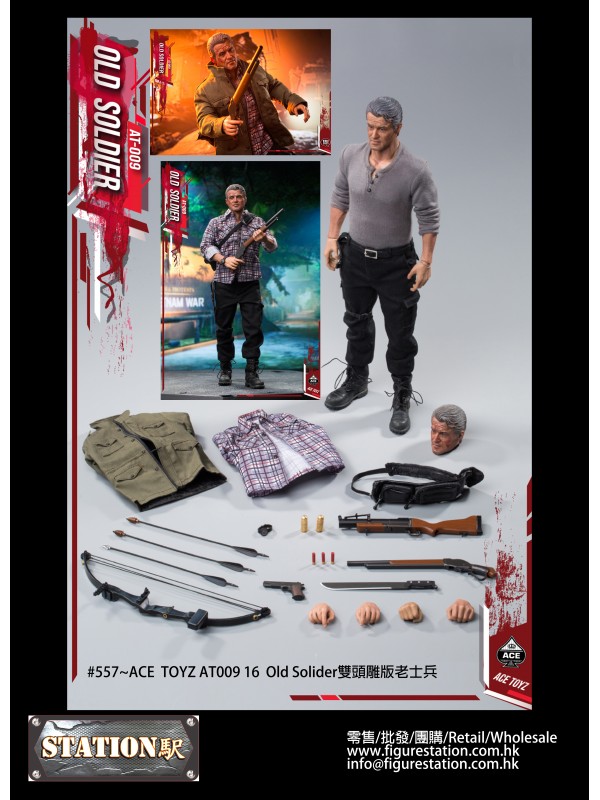 (PRE-ORDER) ACE TOYZ AT-009 1/6 Old Solider (Pre-order HKD$1138)