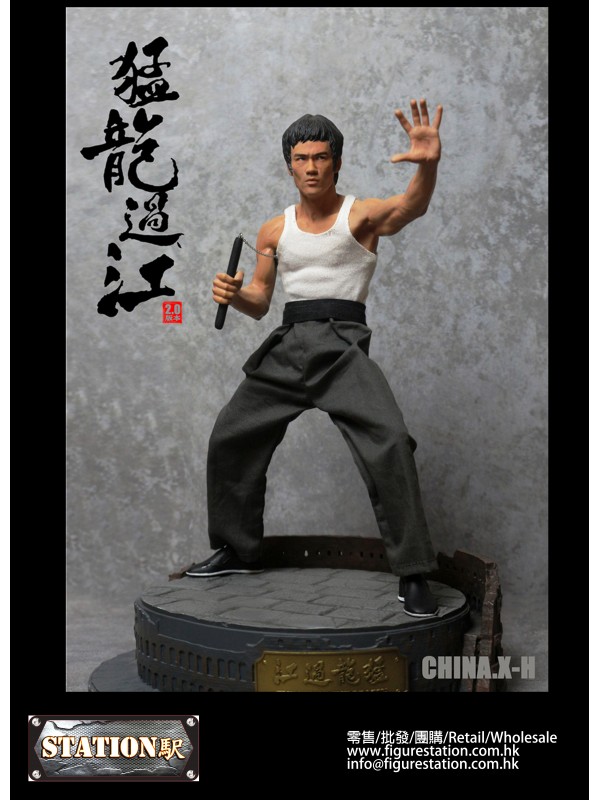 (Pre-order)CHINA.X-H CX-H10 1/6 Bruce Lee Series Statue Raptor Crossing the River 2.0 Edition-A trib...