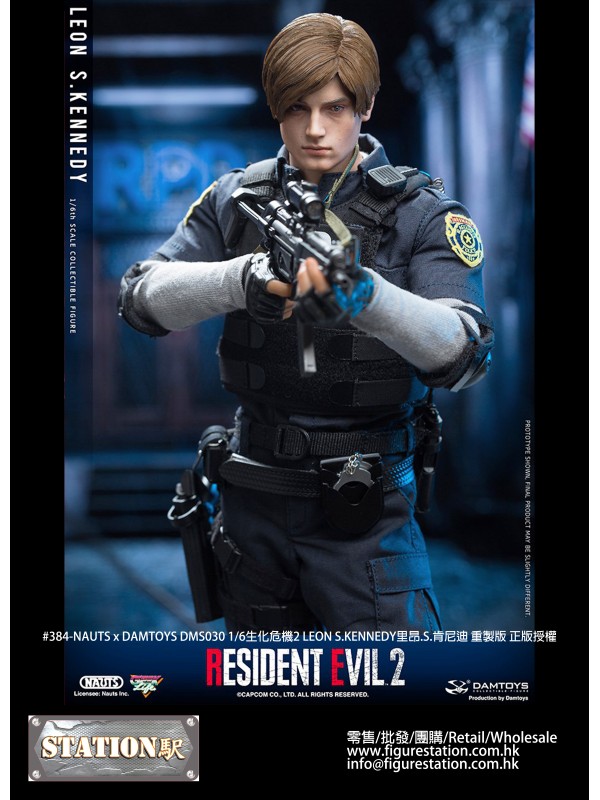 (SOLD OUT) NAUTS x DAMTOYS DMS030 1/6  RESIDENT EVIL 2 1/6th SCALE COLLECTIBLE FIGURE LEON S.KENNEDY...