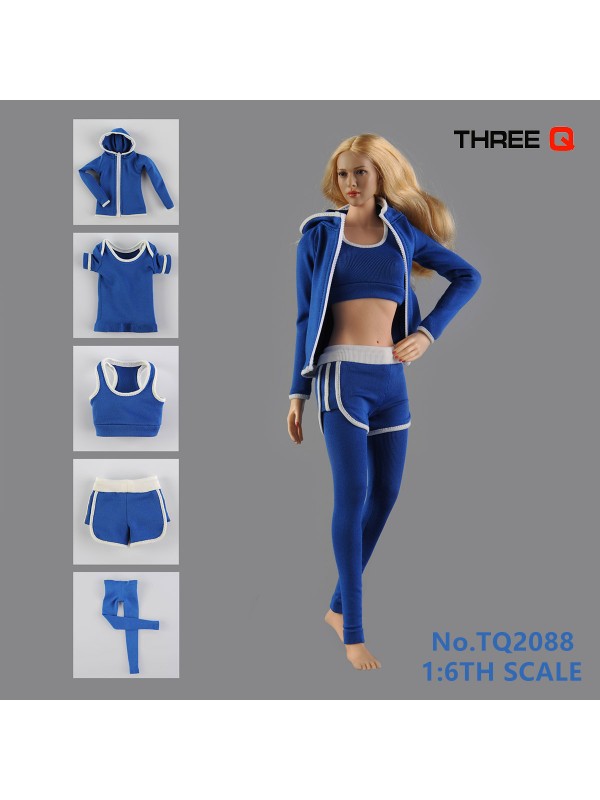 (In-stock) THREEQ TQ2088 1/6 Women's Sports Yoga Clothing (In-stock 238HKD)