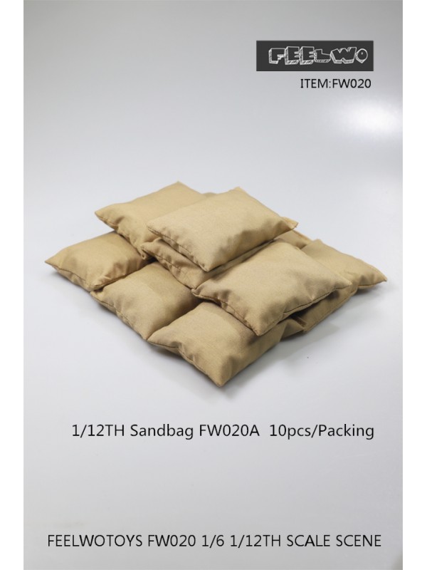 (預訂) FEELWO TOYS FW020A 1/12 場景沙包沙袋散件 (預訂價 HKD$ 46)