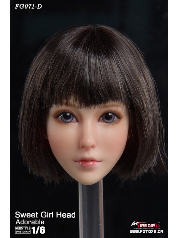 (IN STORE)  Fire Girl Toys 1/6 FG071 Sweet girl headsculpt (In-stock 198HKD)