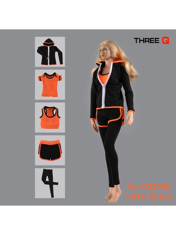 (In-stock) THREEQ TQ2088 1/6 Women's Sports Yoga Clothing (In-stock 238HKD)