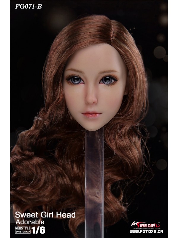 (IN STORE)  Fire Girl Toys 1/6 FG071 Sweet girl headsculpt (In-stock 198HKD)