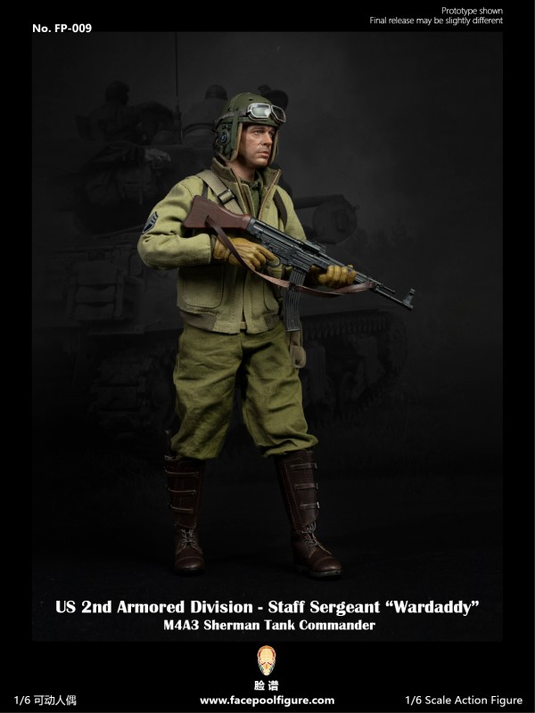 (預訂) Facepoolfigure 臉譜模玩 FP-009A 1/6 第二裝甲師上士舍爾曼坦克指揮官普通版(預訂價 1038HKD)