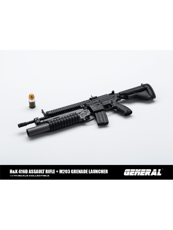 (售罄) GENERAL GA-001 1/6 H&K 416D  突擊步槍+榴彈炮組   