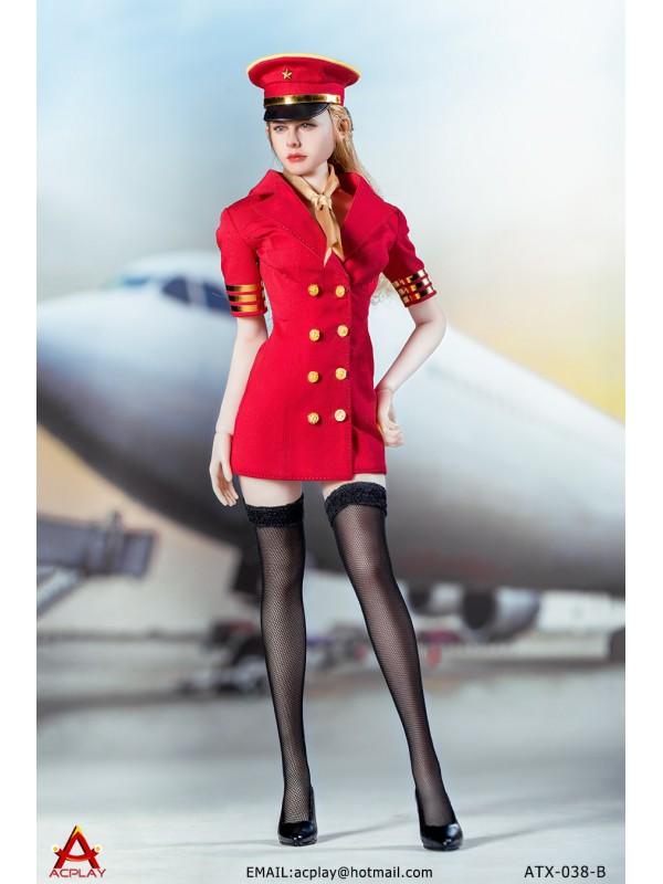(售罄) ACPLAY 1/6 ATX038 性感女航空員飛行服套裝 5款色