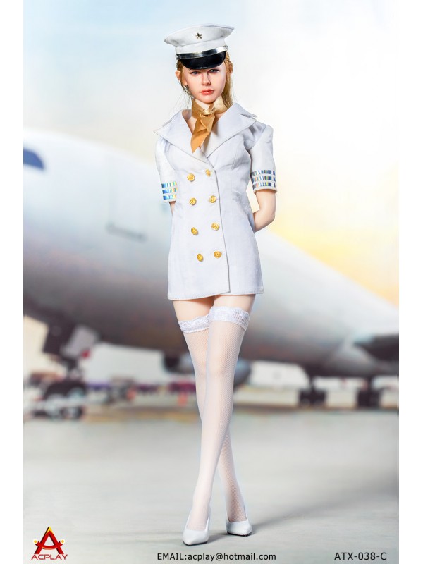 (售罄) ACPLAY 1/6 ATX038 性感女航空員飛行服套裝 5款色