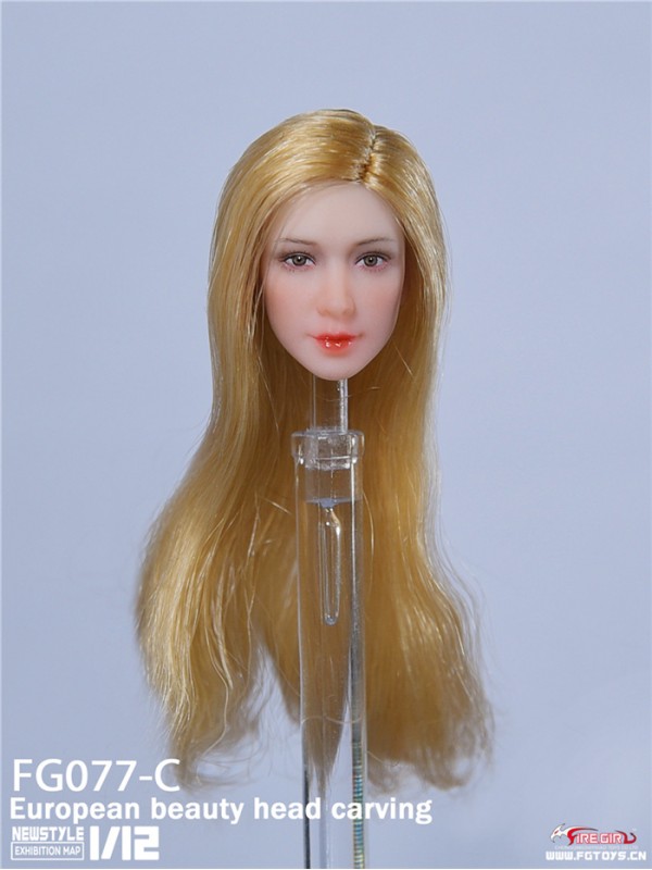(預訂) Fire Girl Toys 1/12 FG077 歐美美女頭雕 (預訂價 HKD$ 188)