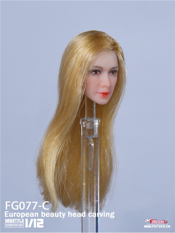 (預訂) Fire Girl Toys 1/12 FG077 歐美美女頭雕 (預訂價 HKD$ 188)