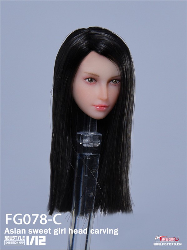 (預訂) Fire Girl Toys 1/12 FG078 亞洲美女頭雕 (預訂價 HKD$ 188)