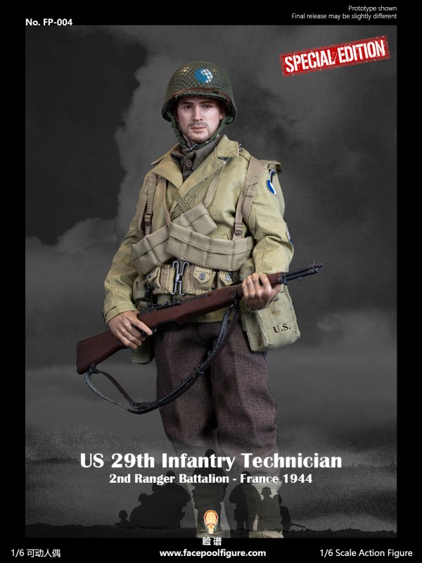 (預訂) Facepoolfigure 臉譜模玩 FP004B 1/6 二戰美軍29師技術士官 - 法國1944 特別版  (預訂價HKD$1168 )  