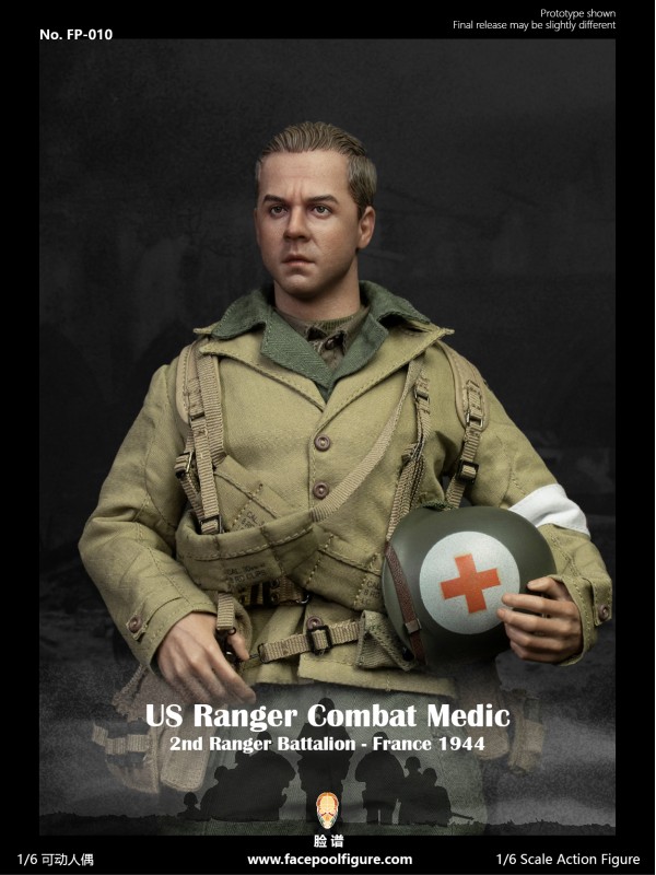 (預訂)Facepoolfigure 臉譜模玩 FP-010 1/6 1944 二戰美軍遊騎兵醫護兵 - 法國1944  (預訂價 HKD$958 )