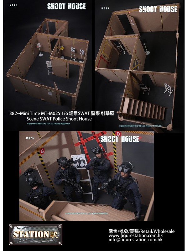 (現貨) Mini Time MT-M025 1/6 場景SWAT 警察 ...