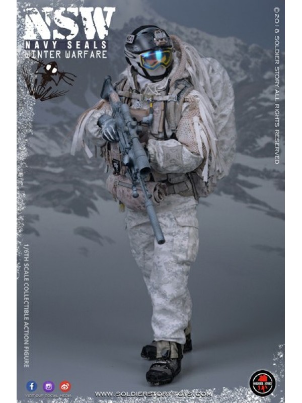 (現貨) SoldierStory SS109 1/6 美軍海豹特種部隊 雪地 精確射手 (HKD$1098)