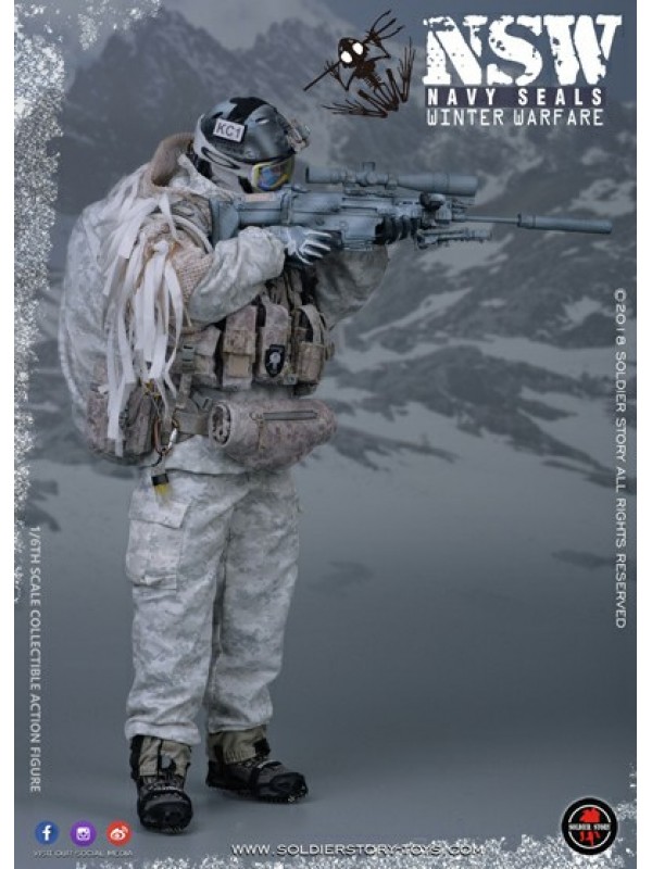 (現貨) SoldierStory SS109 1/6 美軍海豹特種部隊 雪地 精確射手 (HKD$1098)