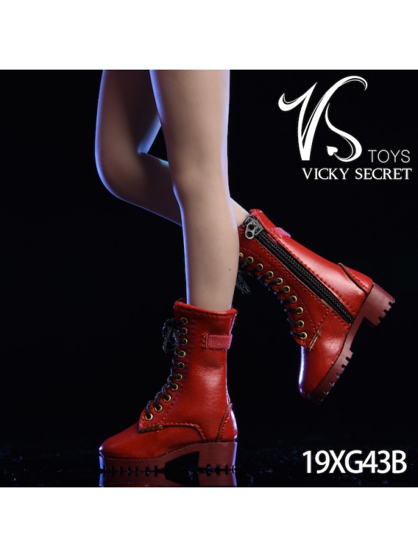 (現貨) VSTOYS 19XG43 1/6 拉鍊中靴空心皮靴