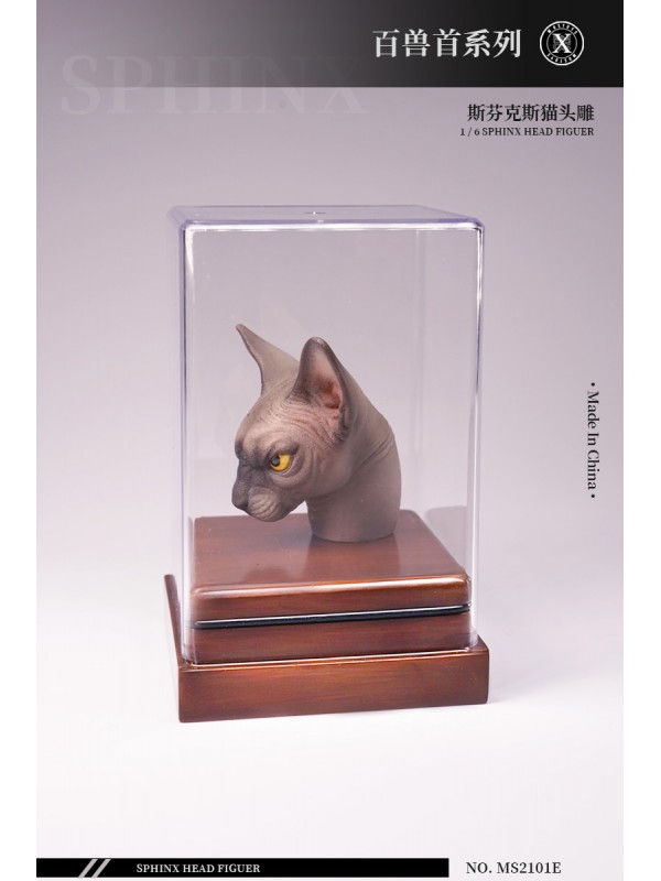 (預訂) Mostoys MS2101 1/6 百獸首頭雕系列第一彈 斯芬克斯貓 (預訂價 HKD$ 188)
