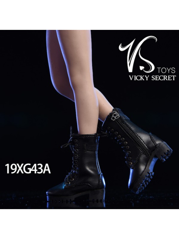 (現貨) VSTOYS 19XG43 1/6 拉鍊中靴空心皮靴