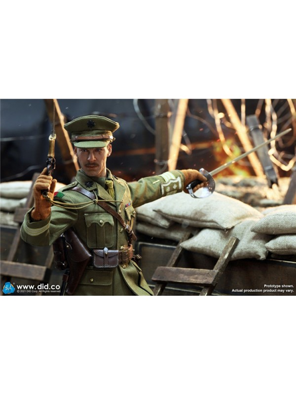 (預訂) DID B11012+E60062 1/6 WWI 一戰英軍上校+作戰桌場景套裝 (預訂價 HKD$ 2058)