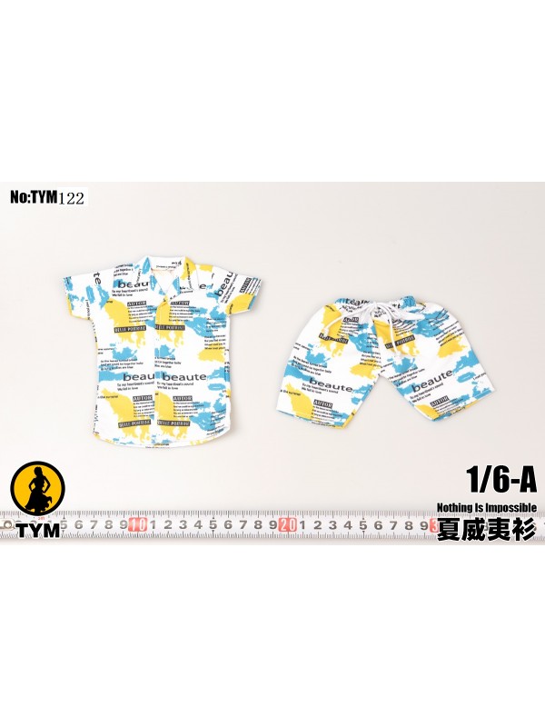 (預訂) TYM TYM122 1/6 夏威夷沙灘男套裝 (預訂價 HKD$ 108)